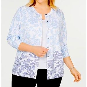 2X New, Karen Scott Jersey Cardigan,
Soft, light.